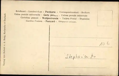 Jugendstil Ak Karlsruhe in Baden, Villa, Stephanienstraße, Erbauer Prof. Billing