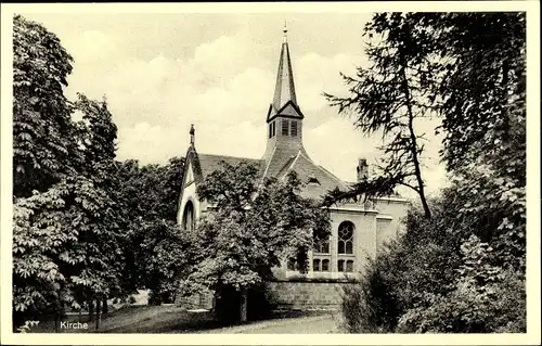 Ak Weilmünster im Taunus Hessen, Kindersanatorium, Kirche