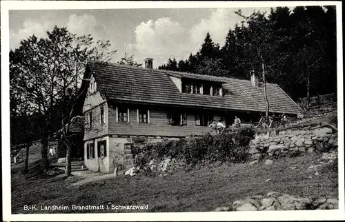 Ak Brandmatt Sasbachwalden in Baden Württemberg, B.-K. Landheim
