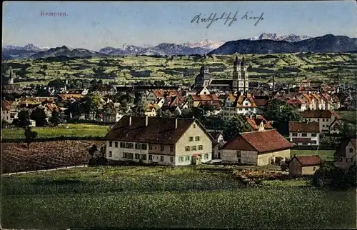 Ak Kempten im Allgäu Schwaben, Gesamtansicht