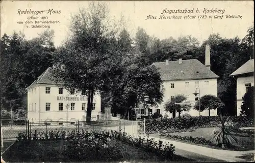 Ak Liegau Augustusbad Radeberg Sachsen, Radeberger Haus, Altes Herrenhaus, Graf Wallwitz