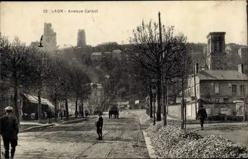 Ak Laon Aisne, Avenue Carnot