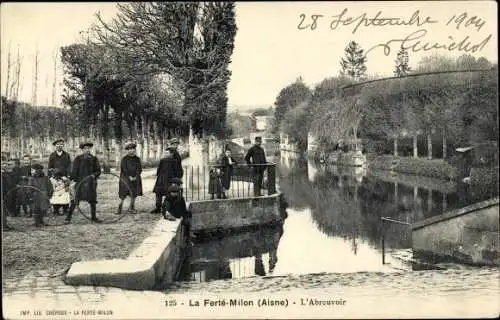 Ak La Ferté Milon Aisne, L'Abreuvoir