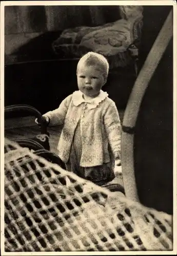 Ak Prinzessin Beatrix der Niederlande, An Bord des Dampfers Piet Hein 1939