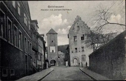 Ak Gelnhausen in Hessen, Holztor, Johanniterhaus