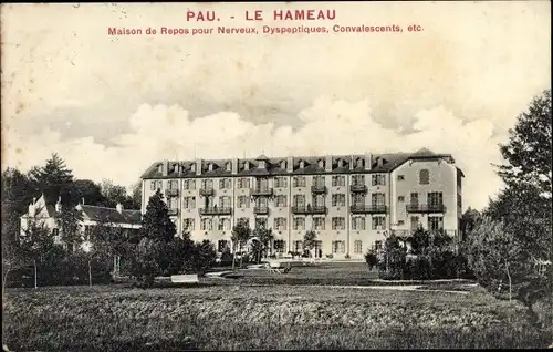 Ak Pau Pyrénées-Atlantiques, Le Hameau, Maison de Repos pour Nerveux, Dyspeptiques