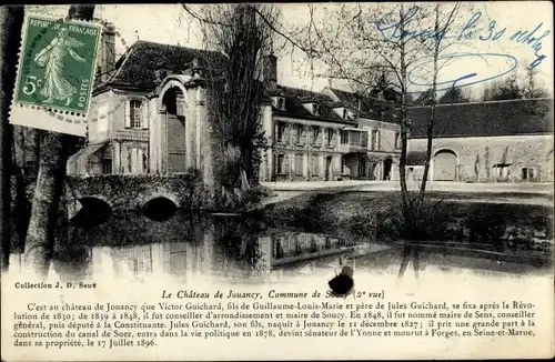 Ak Soucy Yonne, Le Chateau de Jouancy