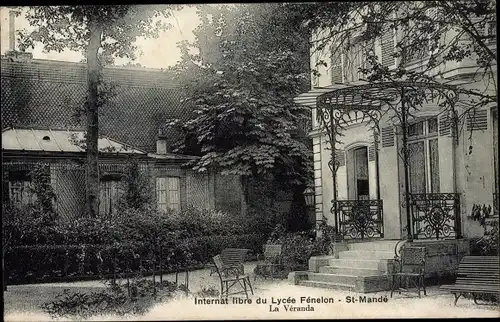 Ak Saint Mandé Val de Marne, Internat libre du Lycee Fenelon, La Veranda