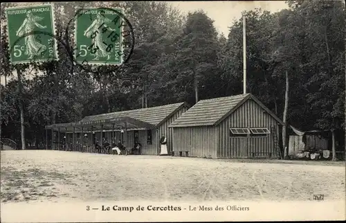 Ak Cercottes Loiret, Le Camp, Le Mess des Officiers