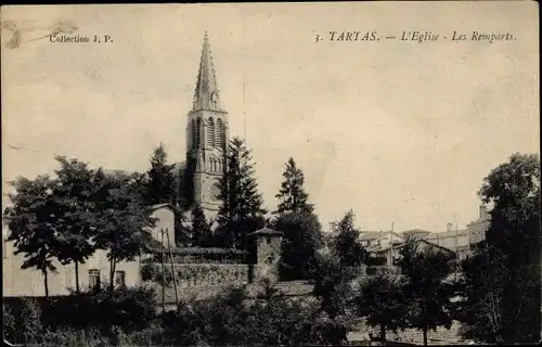 Ak Tartas Landes, L'Eglise, Les Remparts