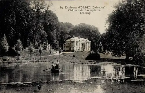 Ak La Vespière Calvados, Château de la Vespière, Lavespierre, L'Etang
