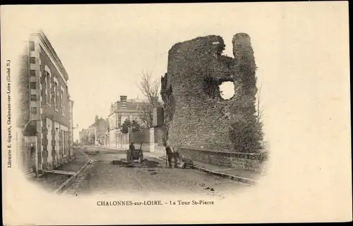 Ak Chalonnes sur Loire Maine et Loire, La Tour Saint Pierre