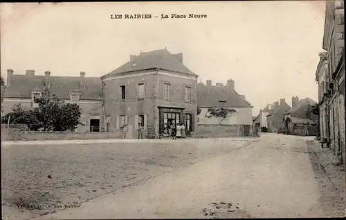 Ak Les Rairies Maine-et-Loire, La Place Neuve