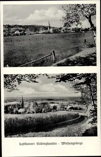 Ak Rödinghausen Westfalen, Wiehengebirge, Panorama