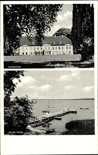 Ak Güby in Schleswig Holstein, Schloss Louisenlund, Schlei