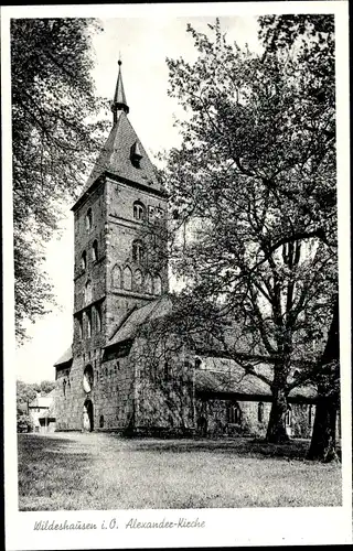 Ak Wildeshausen in Oldenburg, Ansicht der Alexander Kirche