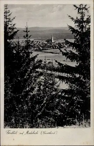 Ak Medebach im Sauerland, Fernblick auf Medebach