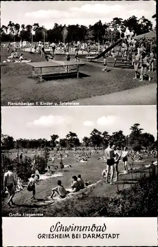 Ak Griesheim bei Darmstadt, Schwimmbad