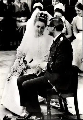 Ak Hochzeit von Prinzessin Margriet der Niederlande mit Pieter van Vollenhoven 1967