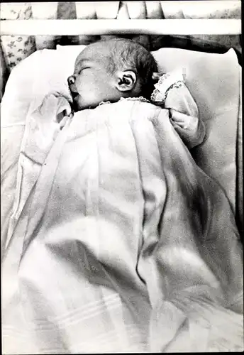 Ak Prinz Willem Alexander der Niederlande, Portrait als Baby