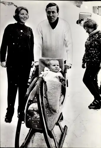 Ak Lech in Vorarlberg, Prinzessin Beatrix der Niederlande, Claus von Amsberg, Willem Alexander, 1968