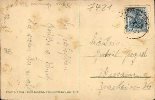 Ak Ponitz Altenburger Land Thüringen, Straßenpartie