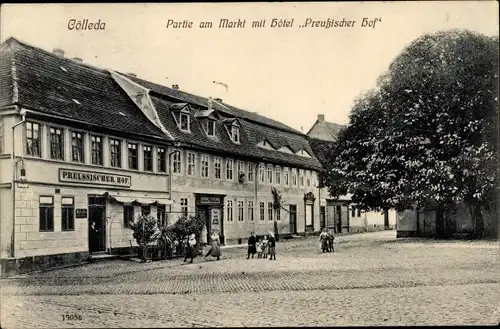 Ak Cölleda Kölleda in Thüringen, Hotel Preußischer Hof am Markt