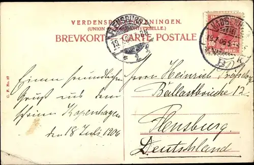 Ak København Kopenhagen Dänemark, Amalienborg