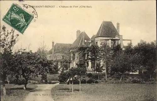 Ak Villiers Saint Benoit Yonne, Chateau du Fort