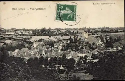 Ak Hérisson Allier, Vue Generale