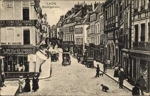 Ak Laon Aisne, Borergstraße