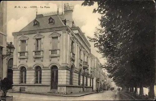 Ak Gien Loiret, La Poste