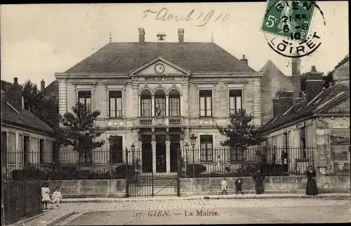 Ak Gien Loiret, La Mairie