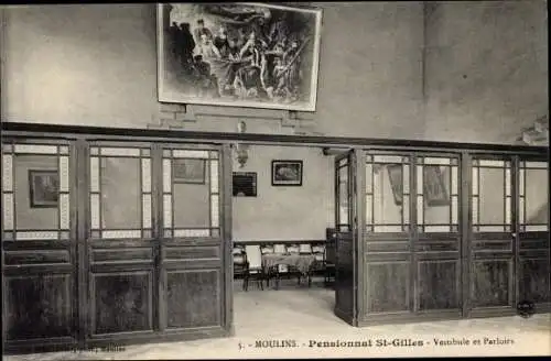 Ak Moulins Allier, Pensionnat St. Gilles, Vestibule, Parloirs