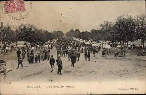 Ak Moulins Allier, Cours Bercy, les Gateaux