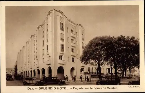 Ak Dax Landes, Splendid Hotel, Facade sur le cours de Verdun