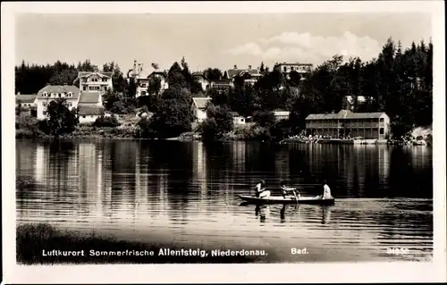 Ak Allentsteig Niederdonau Niederösterreich, Bad und Blick auf den Ort