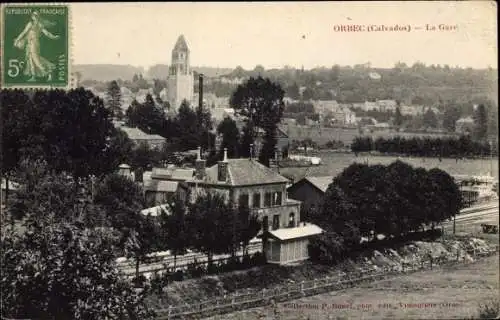 Ak Orbec Calvados, La Gare