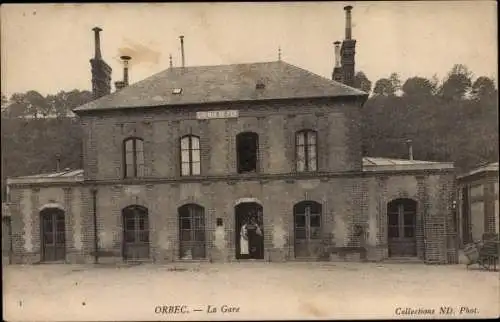 Ak Orbec Calvados, La Gare