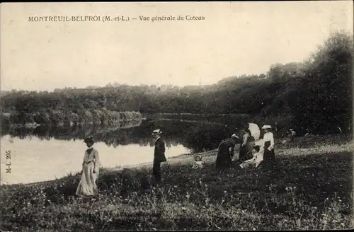 Ak Montreuil Belfroi Maine et Loire, Vue generale du Coteau
