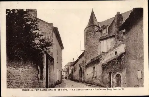 Ak Doué la Fontaine Maine et Loire, La Gendarmerie, Ancienne Dagoberderie