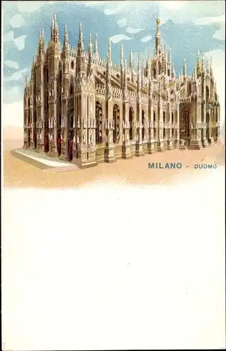 Litho Milano Mailand Lombardia, Duomo