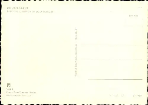 Ak Rudolstadt in Thüringen, Fest des deutschen Volkstanzes, Schwarzwälder Trachten