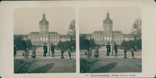 Stereo Foto Berlin Charlottenburg, Königl. Schloss, Fassade