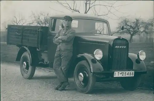 Foto Transport-Auto Marke Blitz, Gebrüder Rothauge, Homberg