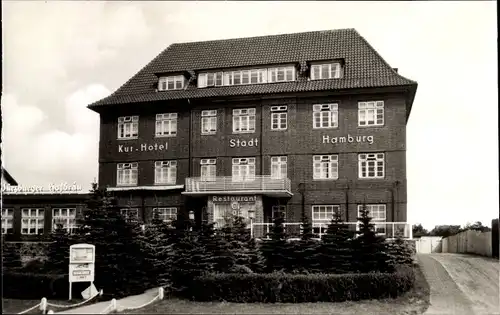 Ak Nordseebad Sankt Peter Ording, Kurhotel Stadt Hamburg