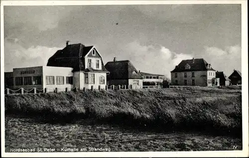 Ak Nordseebad Sankt Peter Ording, Kurhalle am Strandweg