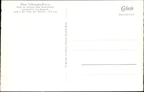 Ak Bad Rothenfelde am Teutoburger Wald, Haus Noltmann-Peters