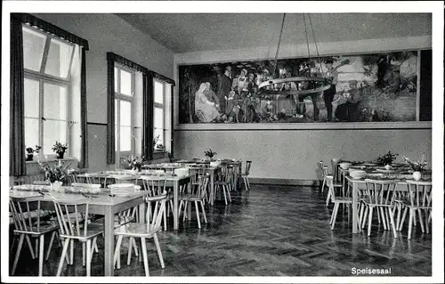 Ak Bad Rothenfelde am Teutoburger Wald, Kindererholungsheim Oldenburg, Speisesaal