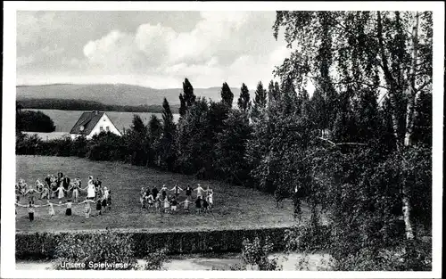 Ak Bad Rothenfelde am Teutoburger Wald, Kindererholungsheim Oldenburg, Spielwiese